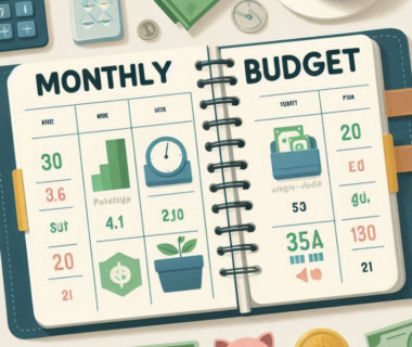 Monthly budget planner